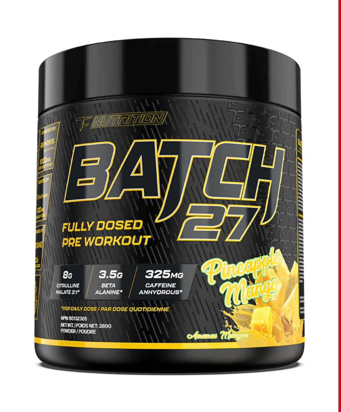 Batch 27 Pre-Workout 360g by TC Nutrition