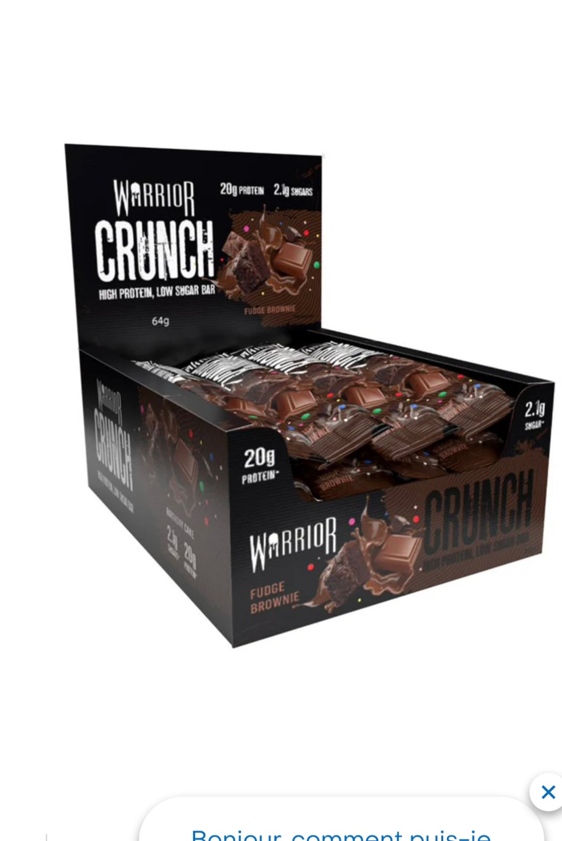 Warrior Crunch Protein Bars BOX OF 12 - Var Flavours