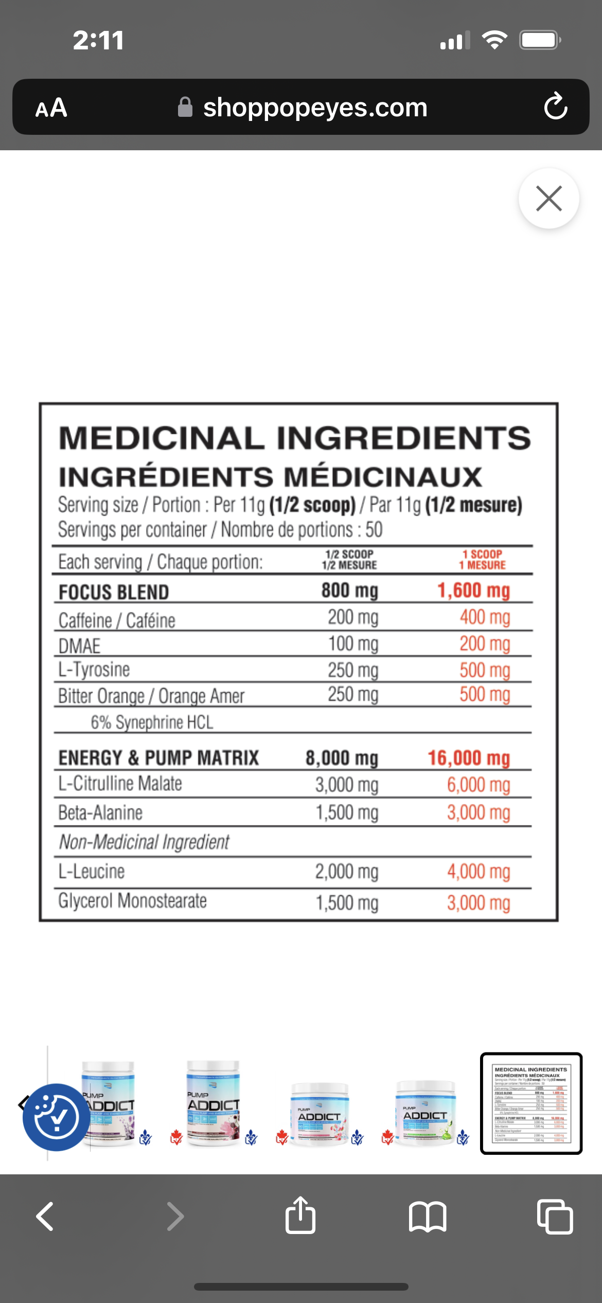 Believe Pump Addict 660 g -   Pre-Workout