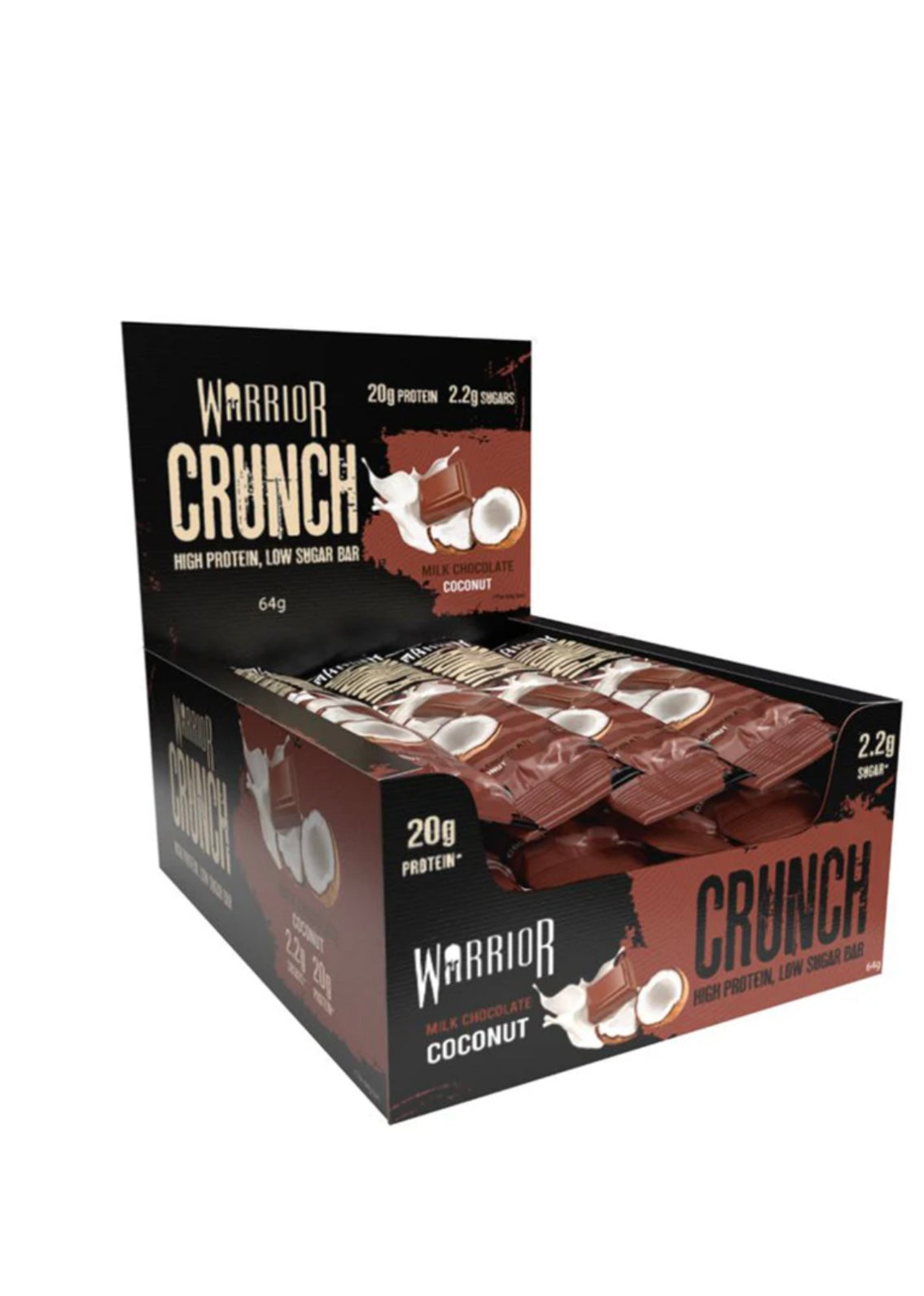 Warrior Crunch Protein Bars BOX OF 12 - Var Flavours