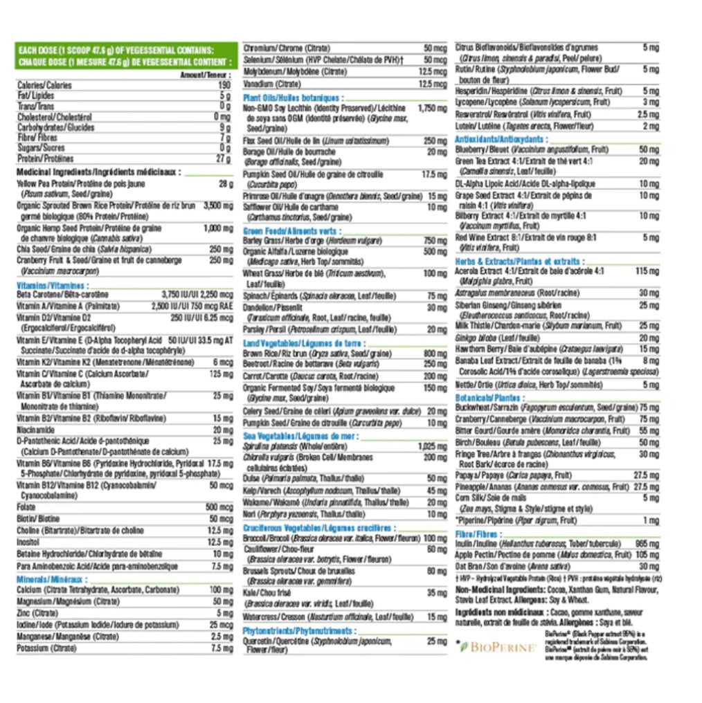 Progressive Vegessentials Plant Based Protein 2000 grams