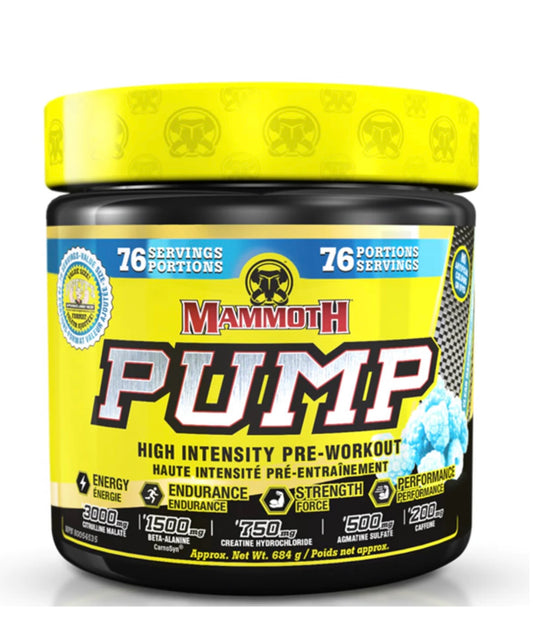 Mammoth Pump Value Size - 76 Servings