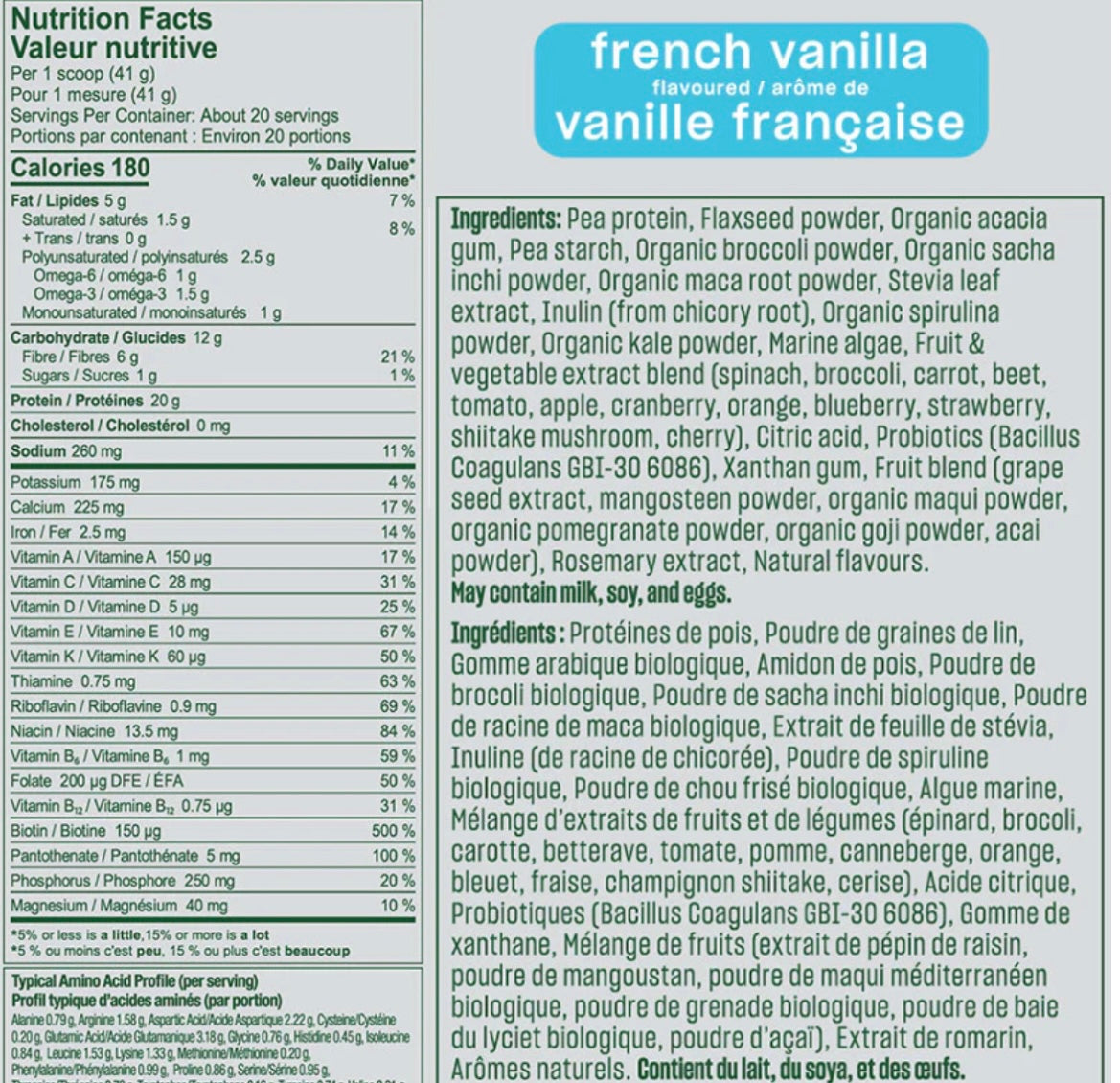 Vega One - Vegan Protein Powder 829-876 grams.