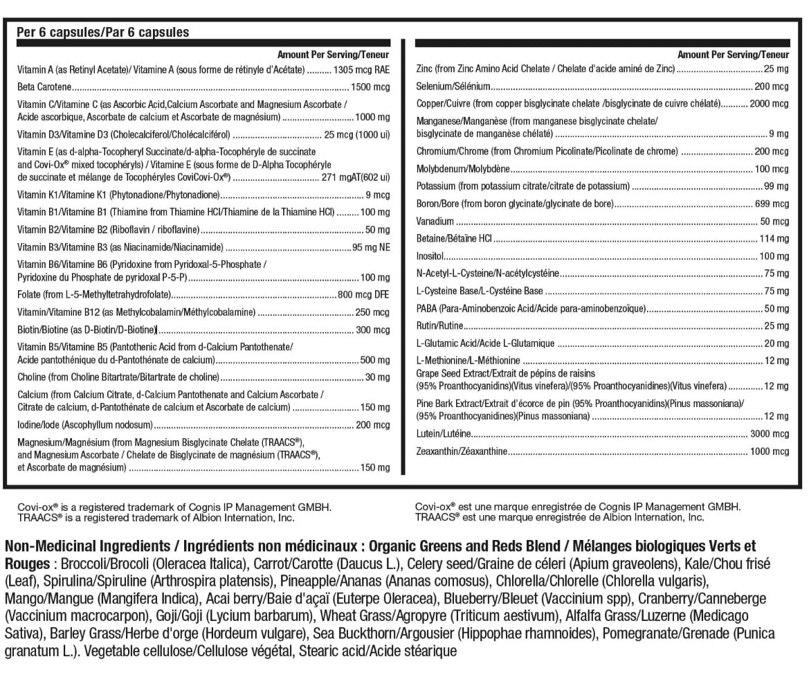 ATP Total Defense Bioavailable Multivitamin & Mineral 144 Caps