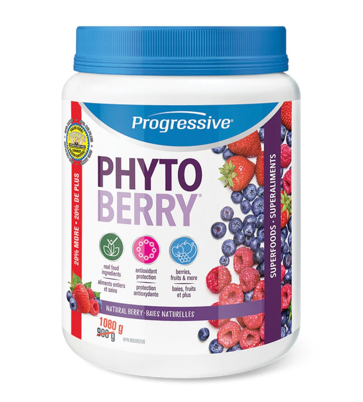 Progressive Phytoberry 1080 Grams (Reds Powder).