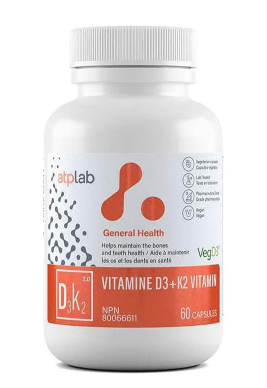 ATP Vitamine D3 + K2 Single Cap Serving (60)